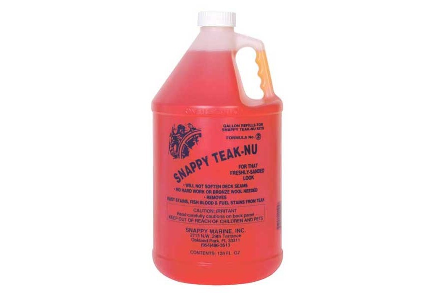 Cleaner & brightener 1 gallon for teak deck (Snappy Teak-Nu)