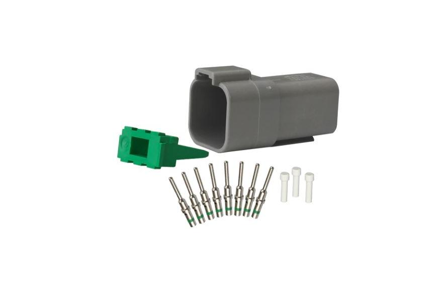 Repair pack DT 6 cavity receptacle includes 1 x 6 way receptacle, 1 x 6 way wedge lock & 8 x pins & 3 x cavity plug