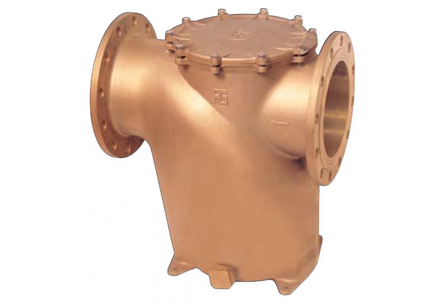 Strainer 250 mm PN16 flanged side entry Bronze body