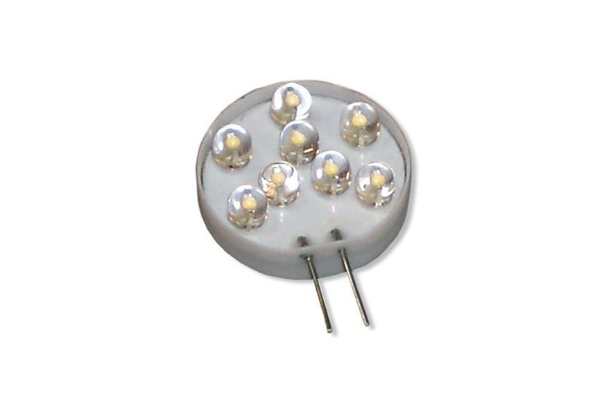 Bulb (529421) LEDx8 G4 12V 80mA radial lead 90 deg. radiation of light