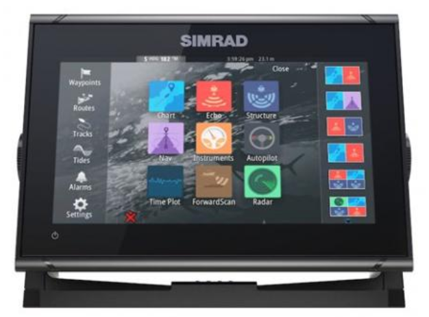 Simrad GO9 XSE Multi-function display with built in Echosounder, GPS and Wi-Fi. Super-bright, 9